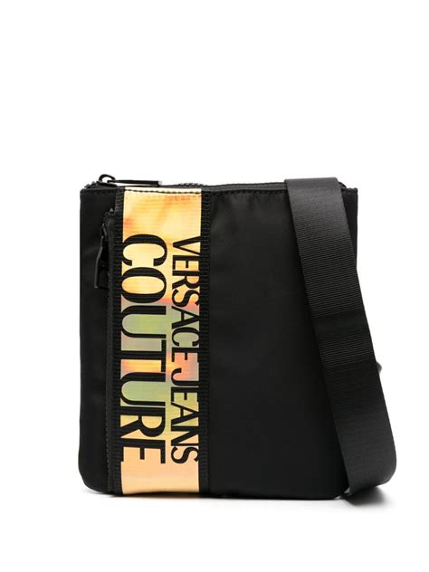 Versace Jeans Couture Borsa Messenger Iridescente Con Logo